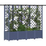  Povišeni krevet s mrežom i krovom Sivi 202 x 40 x 138 cm PP | shoptok.hr