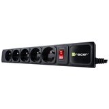 Tracer Produzni kabl 5m 5 uticnica sa prenaponskom zastitom i prekidacem crni TRALIS47138 | Eponuda.com