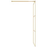  Stijenka za walk-in tuš sa staklom ESG zlatna 115 x 195 cm | shoptok.hr