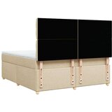 vidaXL Krevet s oprugama i madracem krem 180x200 cm od tkanine | shoptok.hr