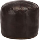  Tabure tamnosmeđi 40 x 35 cm od prave kozje kože | shoptok.hr
