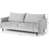 Ropez Tamno plava baršunasti sofa 203 cm Juli – | shoptok.hr