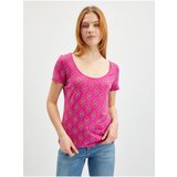 Orsay Dark pink Women Patterned T-Shirt - Women Cene