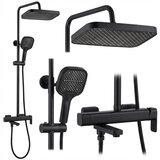 REA Bath Komplet za prhanje Arlo Black Cene