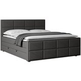 MID.YOU POSTELJA BOXSPRING 180 cm x 200 cm , kovina, umetna masa, tekstil, karton, leseni material antracit Cene