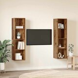  Set TV komoda 2 pcs Smeđa 37 x 37 x 142,5 cm Konstruirano drvo | shoptok.hr