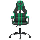  Okretna igraća stolica crno-zelena od umjetne kože | shoptok.hr