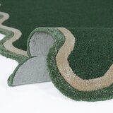 Flair Rugs Temno zelena ročno tkana preproga iz mešanice volne 200x290 cm Rivo Wool – | Shoptok.si
