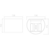  APLED - LED spoljašnje zidno svetlo OVAL 2xLED/3W/230V IP65 | Eponuda.com