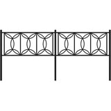  Metalno zamjensko uzglavlje crno 193 cm | shoptok.hr