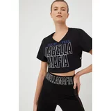 LaBellaMafia Kratka majica ženski, črna barva