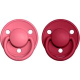 Bibs De Lux Natural Rubber Size 2: 6+ months duda Coral / Ruby 2 kos Cene