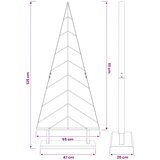  Metalno božićno drvce sa stalkom KUOPIO 125 cm Čelik Bijela | shoptok.hr