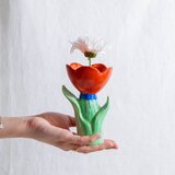 DOIY Vaza Cvet, mala, zelena i crvena, | ePonuda.com