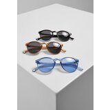 Urban Classics Cypress 3-Pack Sunglasses Black+Brown+Blue | Shoptok.si