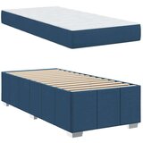  Konstrukcija postelje z vzmetnico Modra 120 x 190 cm blago, (5000126191) | Shoptok.si