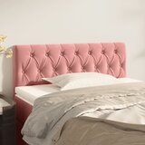 vidaXL Posteljno vzglavje roza 100x7x78/88 cm žamet | Shoptok.si
