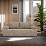 P & B ZOFA S POSTELJNO FUNKCIJO, barve kapučina tekstil, leseni material | Shoptok.si