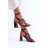 S. BARSKI Decorated Women's Sandals with Heel D&A | Shoptok.si