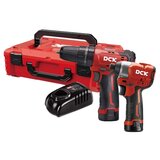 DCK KDKIT25EK akumulatorski set alata KDJZ23-10i + KDPL04-8, sa 2x2.0Ah baterije i punjačem, u koferu | Eponuda.com