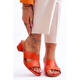 Kesi Classic Leather Slippers with Low Heel Black Miley | Shoptok.si