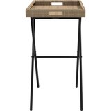  stol s pladnjem bež 65 x 40 x 75 cm od poliratana | shoptok.hr