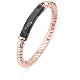 Paul Hewitt rope Starboard Black Marble Roze Zlatni Prsten Od Hirurškog Čelika 52 | ePonuda.com