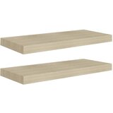 Maison Chic 2 kosi Stenske Police - Viseče police barva hrasta 60x23,5x3,8 cm MDF, (21758758) Cene