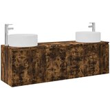  Set ormarića za kupaonicu 3 kom. Dimljeni hrast Smeđa 49,5 x 44,5 x 65,5 cm | shoptok.hr