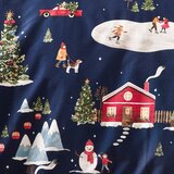 Catherine Lansfield Modra podaljšana posteljnina za zakonsko posteljo 230x220 cm Ski Village – | Shoptok.si