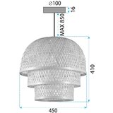 Toolight Zlatna Viseća Stropna Lampa APP1577-5C | shoptok.hr