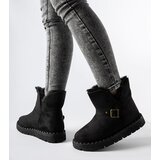 Gemre Black insulated snow boots with Monal cutout | Shoptok.si