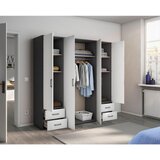 Rauch Möbel OMARA S KLASIČNIMI VRATI, siva, bela | Shoptok.si