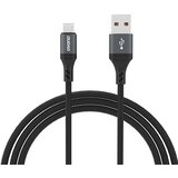 Dudao USB-A MICROUSB KABEL 3A 1,2M S PLETENICO ČRN ZA TELEFONE, (22070534) | Shoptok.si