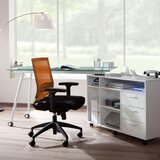MID.YOU Vrtljiv Stol Porto Base, Črna, Oranžna | Shoptok.si