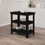  Radni stol crni 78,5 x 50 x 80 cm od masivne borovine | shoptok.hr