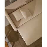 Kave Home Kremno bela raztegljiva kotna sedežna garnitura iz šenilje (desni kot/z ležalnikom) Laira – | Shoptok.si