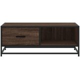  Stolić za kavu boja smeđeg hrasta 90x57x35 cm od drva i metala | shoptok.hr