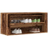 vidaXL Klupa za cipele boja staro drvo 100x35x45 cm konstruirano drvo Cijene