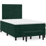  box spring s madracem tamnozeleni 120x190 cm baršunasti | shoptok.hr