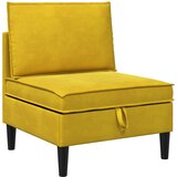  Set namještaja za dnevni boravak s jastukom 6 pcs Žuta Baršun | shoptok.hr