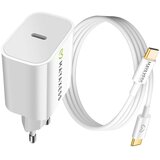 Oem Mayaxess, 20W omrežni polnilnik za Google Pixel 10 + 1m USB-C kabel, Bela, (5000213668) | Shoptok.si