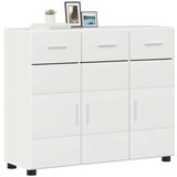  Kreveta s policom Visoki sjaj bijela 88 5 x 30 5 x 73 cm | shoptok.hr