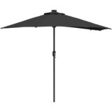 vidaXL Vrtni dežnik Antracitna 294 x 150 x 223 cm blago | Shoptok.si