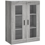Maison Chic Stenska omarica - Zidna omarica siva sonoma 69,5x34x90 cm iu151, (22063284) Cene