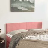  Posteljno vzglavje 2 kosa roza 72x5x78/88 cm žamet, (20954395) Cene