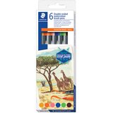  FLOMASTER 6 BARV OBOJESTRANSKI AKVAREL "AFRICA" DESIGN JOURNEY STAEDTLER 3001 C6-3 BLISTER Cene