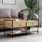 vidaXL Stolić za kavu boja hrasta 99x50x50 cm konstruirano drvo | shoptok.hr
