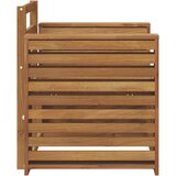  Set vanjskih sofa Prirodna 79 x 63 x 73 cm Čvrsto drvo akacije - Prirodna Široka ravnina | shoptok.hr