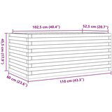  Vrtno cvetlično korito 110x60x45,5 cm impregnirana borovina | Shoptok.si